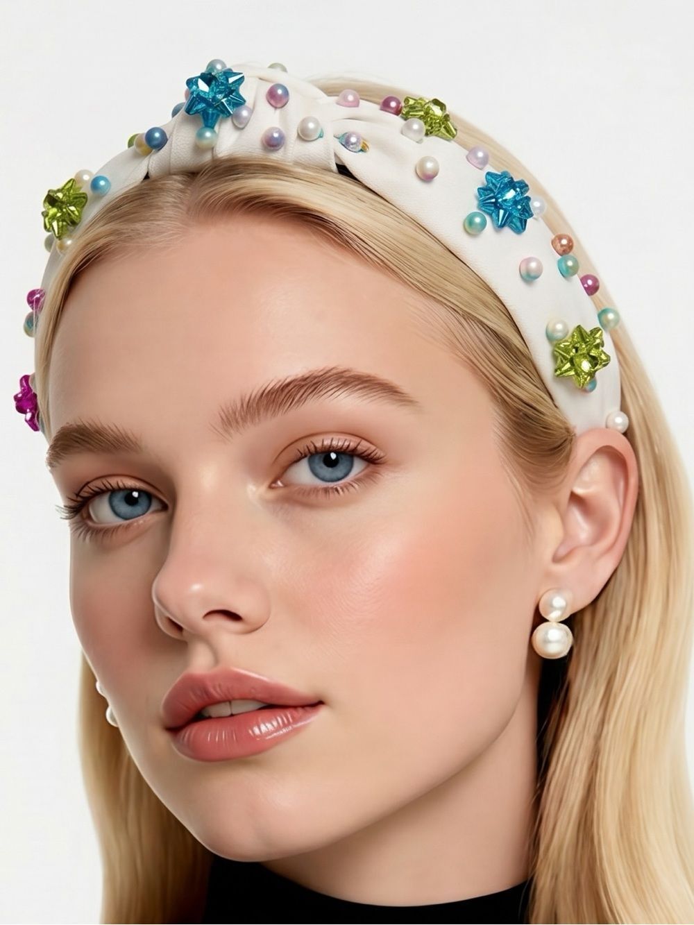 BRIANNA CANNON | Colorful Gift Bow & Pearl Headband